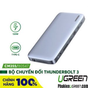 Bộ chuyển đổi Thunderbolt 3 USB type C đa năng 12 trong 1 Ugreen 80547