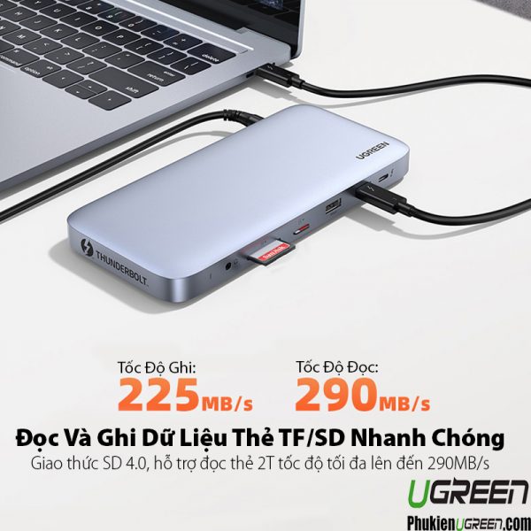Bộ chuyển đổi Thunderbolt 3 USB type C đa năng 12 trong 1 Ugreen 80547