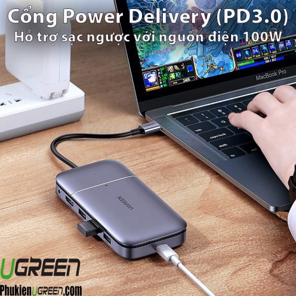 usb-type-c-7-in-1-ugreen-70449-hdmi-4k-usb-3-1-gen-2-pd-dc-5v-2a-m-2-sata