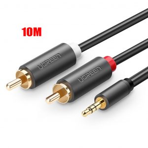 cap-audio-3-5mm-to-2-rca-hoa-sen-dai-10m-ugreen-10514