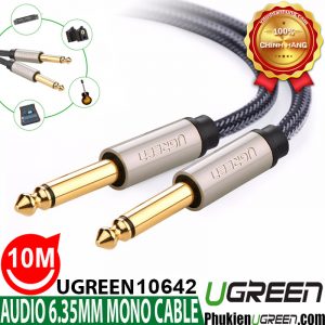 cap-audio-635mm-mono-jack-ma-vang-dai-10m-ugreen-10642