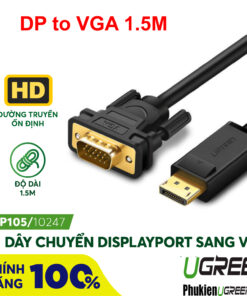 cap-displayport-to-vga-dai-1-5m-ugreen-10247v