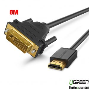 cap-chuyen-hdmi-to-dvi-241-dai-8m-ugreen-10164