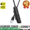 Cáp chuyển USB 3.0 sang SATA III Ugreen 70609 chính hãng, hỗ trợ ổ cứng HDD SSD 2.5 inch, tốc độ 5Gbps.