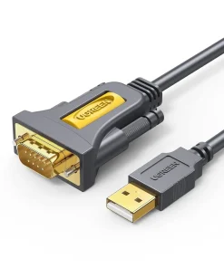 Cáp chuyển đổi USB sang COM RS232 Ugreen CR104 đầu 9 chân dương, chính hãng