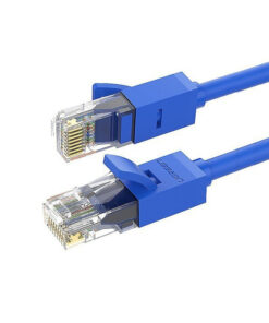 Cáp mạng Ugreen NW102 Cat6 UTP màu xanh chuẩn RJ45 tốc độ Gigabit 1000Mbps