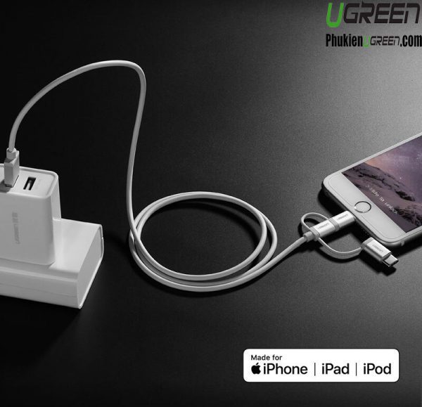 cap-micro-usb-va-lightning-1m-ugreen-20748