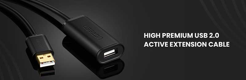 Cáp Nối Dài USB 2.0 5M Ugreen 10319 Có Chip Khuếch Đại Cao Cấp 16 Banner Cáp USB 2.0 Nối Dài Ugreen Có Chipset Khuếch Đại – High Premium Active Extension Cable