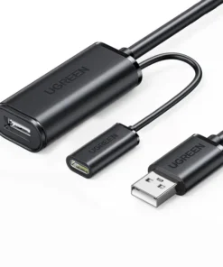 Cáp USB 2.0 Nối Dài Ugreen US121 Có Chip Khuếch Đại, Đầu USB-A Male to Female, Tốc Độ 480Mbps