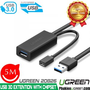 cap-noi-dai-usb-3-0-5m-co-chipset-ugreen-20826