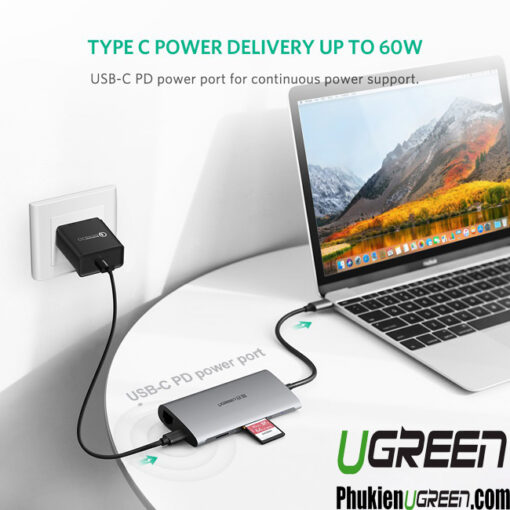 cap-usb-c-to-hdmi-usb-3-0-lan-1gbps-card-reader-pd-100w-ugreen-50538-8-in-1