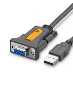 Cáp USB to COM RS232 DB9 female Ugreen 20201, đầu cổng âm, chính hãng