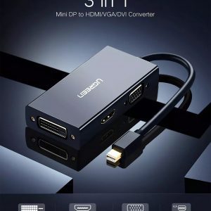 cap-chuyen-mini-displayport-to-hdmi-dvi-vga-ugreen-20418-mau-den
