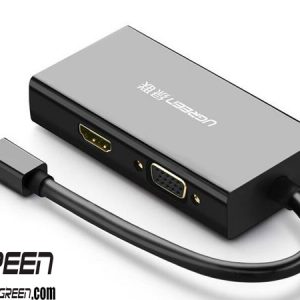 cap-chuyen-mini-displayport-to-hdmi-dvi-vga-ugreen-20418-mau-den