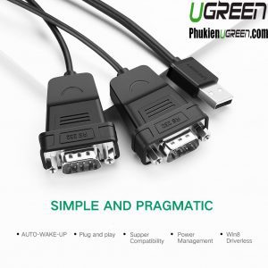 cap-chuyen-usb-to-2-com-rs232-ugreen-30769