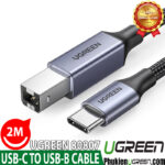 Cáp Máy In USB-C To USB-B Dài 2M Bọc Dù Ugreen 80807