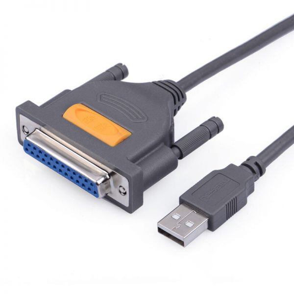 Cáp máy in USB to DB25 Prallel Dài 1.8M Ugreen 20224 8 Cáp máy in USB sang DB25 Parallel Ugreen 20224 dài 1.8m kết nối máy tính với máy in cổng LPT, dây lõi đồng bền chắc
