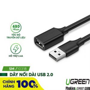 cap-noi-dai-usb-2-0-dai-0-5m-ugreen-10313