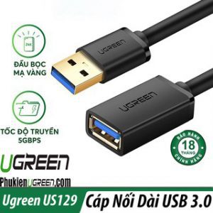 cap-noi-dai-usb-3-0-ma-vang-0-5m-ugreen-30125