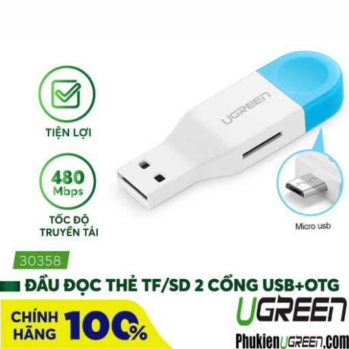 dau-doc-the-nho-tf-micro-sd-otg-ugreen-30358