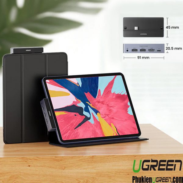 dock-usb-c-5-in-1-ugreen-70688-usb-c-to-hdmi-4k60hz-usb-3-0-audio-3-5mm-pd-power-delivery-100w