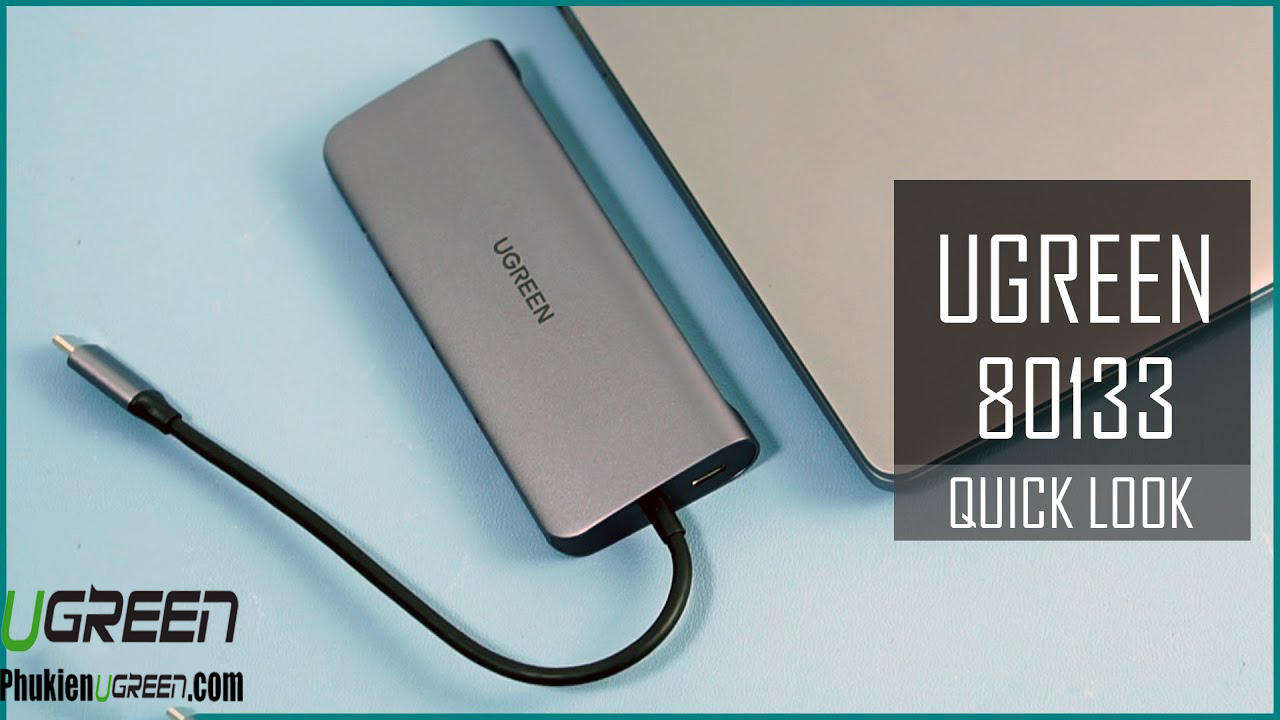 HUB USB Type-C 11 in 1 Ugreen 70305 HDMI/Displayport 4K@60Hz + VGA (Hỗ trợ  xuất hình đồng loạt)