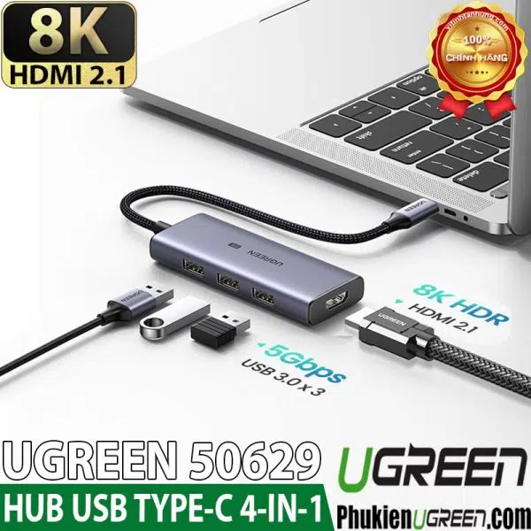 hub-usb-type-c-to-hdmi-2-1-8k-3x-usb-3-0-ugreen-50629