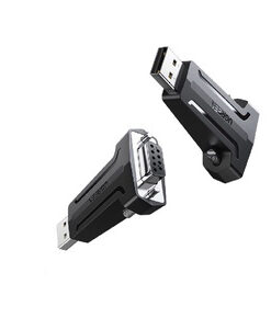Đầu chuyển USB sang RS232 DB9 female Ugreen 80111, nhỏ gọn, chính hãng