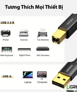 cap may in ugreen us135 tuong thich moi thiet bi may in scan fax midi keyboard digital piano dac laptop may tinh