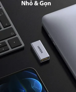 Đầu nối USB 3.0 Ugreen 20119 nhỏ gọn, vỏ nhôm cao cấp, dễ dàng mang theo cho laptop, PC, smartphone