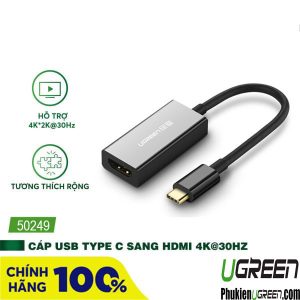 cap-usb-type-c-sang-hdmi-ho-tro-4k30hz-ugreen-50249