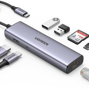 hub-usb-type-c-7-in-1-ugreen-90568-ho-tro-hdmi-4k30hz-usb-3-0-lan-sd-tf-pd-100w