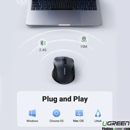 chuot-khong-day-ergonomic-ugreen-15508-bluetooth-wireless-4000dpi-nut-bam-silient