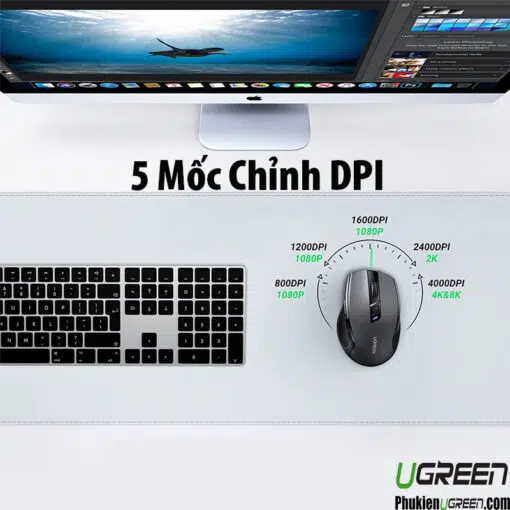 chuot-khong-day-ergonomic-ugreen-15508-bluetooth-wireless-4000dpi-nut-bam-silient