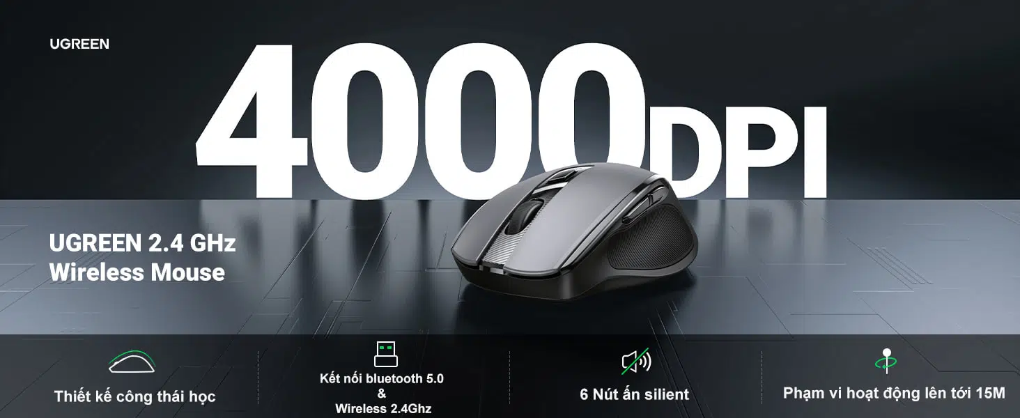 chuot-khong-day-ergonomic-ugreen-15508-bluetooth-wireless-4000dpi-nut-bam-silient