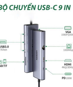 bo-chuyen-usb-c-sang-hdmi-vga-usb-3-0lan-card-reader-pd-100w-ugreen-15600