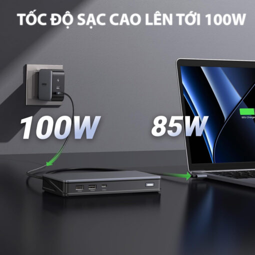 bo-dock-chuyen-doi-usb-c-9-trong-1-ugreen-90912-ho-tro-2displayport-4k60hz-2hdmi-4k60hz-rj45-pd-100w1xusb-c-10gbps-2usb-a-10gbps