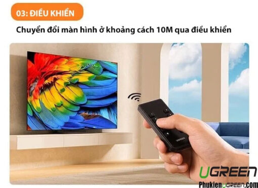 Bo Gop HDMI KVM 8 Vao 1 Ho Tro 4K@60Hz Ugreen 80963 12 Phukienugreen.com