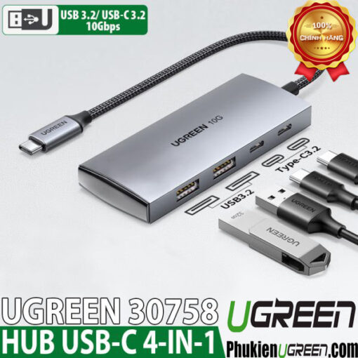 Hub-Chuyển-USB-Type-C-Sang-2-cong-USB-A-Va-2-Cong-USB-C-Toc-Do-10Gbps-Ugreen-30758-CM480