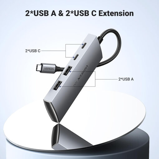 Hub-Chuyển-USB-Type-C-Sang-2-cong-USB-A-Va-2-Cong-USB-C-Toc-Do-10Gbps-Ugreen-30758-CM480