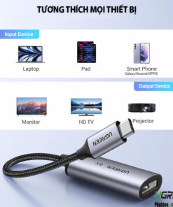Cáp USB-C-To -Displayport-ho-tro-8K-Ugreen-15575