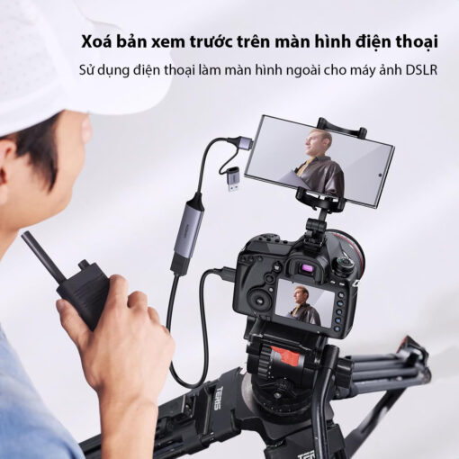 Cáp Ghi Hình Livestream HDMI to USB-A /Type-C Hỗ Trợ Full HD 1080P@60Hz Ugreen 25854 CM716