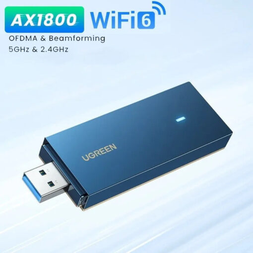 USB WiFi 6 Băng Tần Kép Chuẩn AX1800 Ugreen 90340 CM499