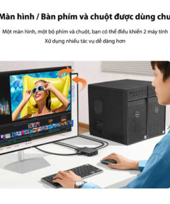 Bộ Gộp 2 VGA Sang 1 Màn Hình Có KVM Ugrene 90490