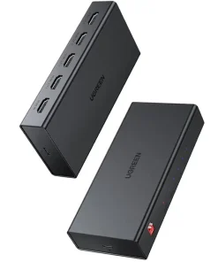 Bộ chia HDMI Ugreen 90514 1 vào 4 ra hỗ trợ 4K@60Hz, thiết kế nhỏ gọn, tích hợp công tắc EDID