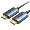 Cáp HDMI 2.0 Sợi Quang Ugreen HD178 – HDMI Optical Fiber Cable Hỗ Trợ 4K 60Hz HDR, băng thông 18 Gbps, đầu mạ vàng, vỏ hợp kim nhôm, gồm các mã Ugreen 45503 (10m), 45504 (15m), 45505 (20m), 45506 (25m), 45507 (30m), 45508 (40m), 45509 (50m), 45510 (60m), 45511 (80m), 45512 (100m)