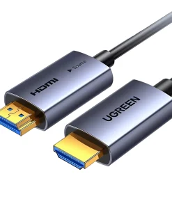 Ugreen Việt Nam -Phân Phối Các Sản Phẩm Phụ Kiện Ugreen Chính Hãng 13 Cáp HDMI 2.0 Sợi Quang Ugreen HD178 – HDMI Optical Fiber Cable Hỗ Trợ 4K 60Hz HDR, băng thông 18 Gbps, đầu mạ vàng, vỏ hợp kim nhôm, gồm các mã Ugreen 45503 (10m), 45504 (15m), 45505 (20m), 45506 (25m), 45507 (30m), 45508 (40m), 45509 (50m), 45510 (60m), 45511 (80m), 45512 (100m)