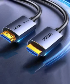 Cáp HDMI 2.0 Sợi Quang Dài 60M Hỗ Trợ 4K@60Hz HDR 18Gbps Ugreen 45510 15 Cáp HDMI Sợi Quang Ugreen HD178 – HDMI Optical Fiber Cable 2.0, thiết kế cao cấp, đầu mạ vàng 24K, vỏ hợp kim nhôm, truyền tín hiệu 4K 60Hz HDR ổn định qua sợi quang chủ động AOC, dài 10–100m. Các mã Ugreen 45503–45512.