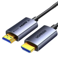Cáp HDMI 2.1 Sợi Quang Ugreen HD183 (Model 55504, 55505, 55506, 55507, 55508, 55509, 55510) Dài 10M–50M | Hỗ Trợ 8K@60Hz, 4K@240Hz, eARC, HDR10+, Dolby Vision