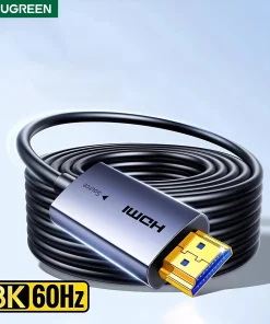 Cáp HDMI 2.1 Sợi Quang Ugreen HD183 (Model 55504, 55505, 55506, 55507, 55508, 55509, 55510) – Hỗ Trợ 8K@60Hz, 4K@240Hz, eARC, HDR10+, Đầu Mạ Vàng 24K